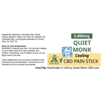 cbd pain stick relief ingredients
